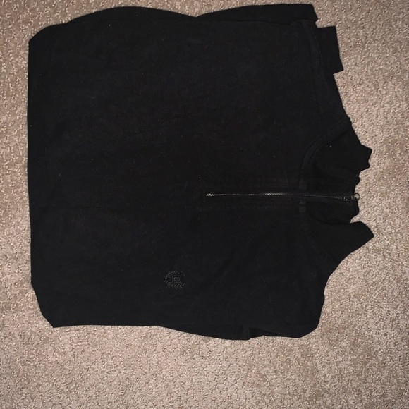 Chaps Mens Black Quarterzip - Picture 2 of 3